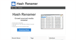 Desktop Screenshot of hashrenamer.com