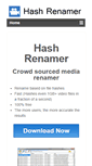 Mobile Screenshot of hashrenamer.com
