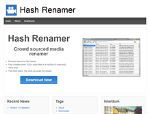 Tablet Screenshot of hashrenamer.com